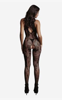 All Le Désir Criss Cross Neck Bodystocking OS