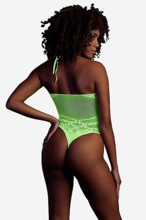 All Glow In The Dark Body With Halter Neck Green