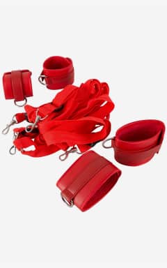 All Bed Restraint Set Red