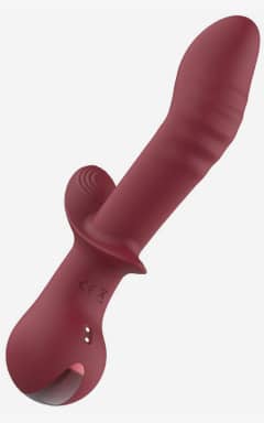 Vibrators Amour Flexible G spot Duo Vibe Loulou Red