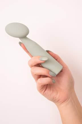 All Nude Luna Mini Wand Vibrator Green