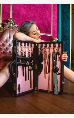 Whips & paddles Temptasia Safe Word Bondage Kit With Suitcase Black
