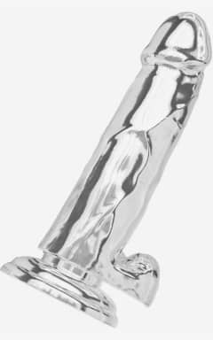 All ToyJoy Get Real Clear Dildo with Balls 7 inch