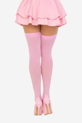Lingerie Nylon Thigh Highs Pink - Stayups in a nice pink color