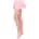 Nylon Fishnet Thigh Highs Pink