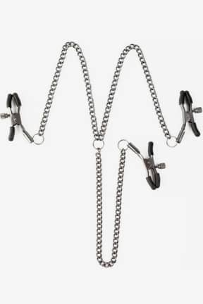 BDSM Sei Mio Triple Tease Adjustable Nipple & Clit Clamp Set