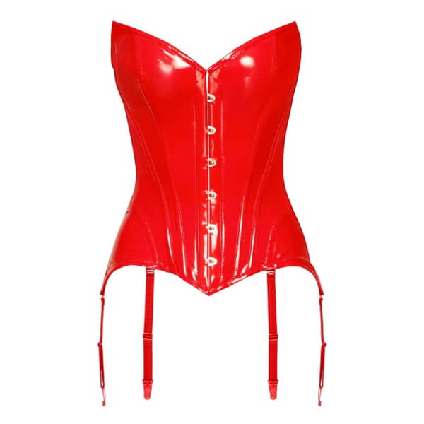 Black Level - Vinyl Corset - Red - XL