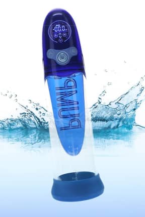 Sex Toys for Couples Pumped - Aqua Pro Submersible Automatic Pump - Blue