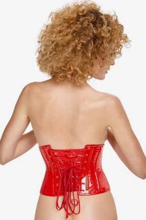 All Black Level - Vinyl Waist Cincher - Red