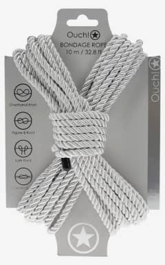 BDSM Ouch! - Polyester Bondage Rope - Silver - 10m