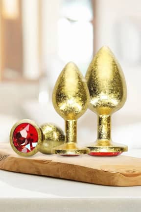 Butt Plugs Ouch! - Milan Collection Metal Anal Plug Set - Gold