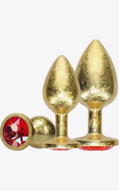 Butt Plugs Ouch! - Milan Collection Metal Anal Plug Set - Gold