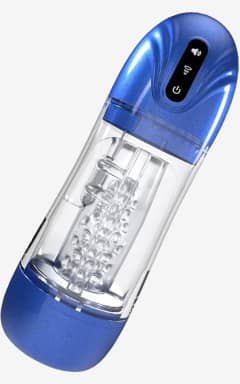 All Pumped - SonicPull Suction And Vibration Masturbator Pump - Metallic Blue