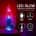 RealCock - LED Vibrating Straight Cock With Balls - Transparent - 20cm