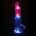 RealCock - LED Vibrating Straight Cock With Balls - Transparent - 20cm