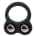 Levelz - Liquid Silicone Double Weighted Ball Cockring - Black