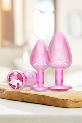 All Ouch! - Paris Collection Metal Anal Plug Set - Pink