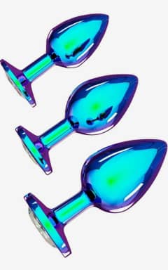 All Ouch! - Venice Collection Metal Anal Plug Set - Iridescent