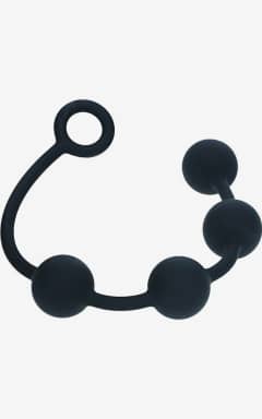 All Levelz - Round Silicone Anal Balls - Black - L - 40 mm