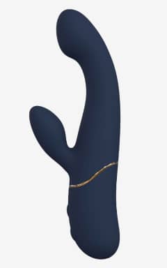 Vibrators Dreamtoys - Goddess Collection - Hestia Nodding Duo Vibrator - Blue