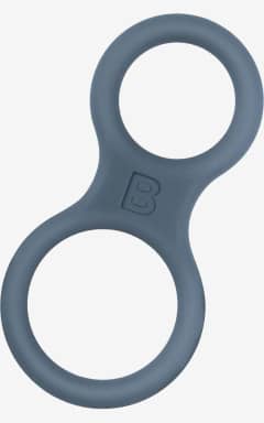 All Boners - Silicone Cock Ring And Ball Stretcher - Grey
