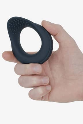 All Boners - Vibrating Cock Ring With Perineum Stimulation - Blue