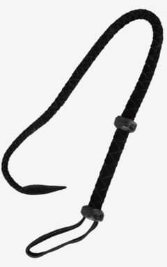 BDSM Zado Leather Whip Black 90cm