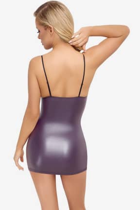 All Cottelli Dress Lacing Purple L