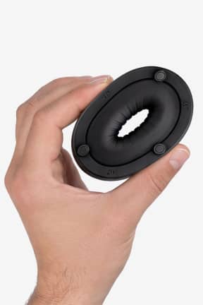 All Fun Factory - IKU Tighter - Black - Pocket Pussy with a tight 20 mm entry and ribbed texture for intense, focused pleasure. Waterproof, clicks apart for easy cleaning, body-safe silicone for worry-free play.