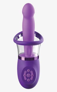 All Fantasy For Her - Ultimate Pleasure Pro Plus - Purple - Five motors, a curved G-spot shaft, and a teasing tongue bring instant, toe-curling bliss. Rechargeable, body-safe silicone with independent controls for endless mix-and-match thrills.