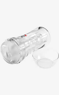 All PDX Extreme - Super Luscious Lips Self-Lubricating Stroker - Clear - Just add water and this Pocket Pussy turns slick in seconds, ready for naughty, lifelike strokes.  
Soft Fanta Flesh® textures in a discreet case feel deliciously real, then rinse clean fast.
