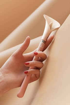 All Zalo - Calla Stimulator - Pink - Two motors, one delicious duet - tease outside, fill inside, or sync both for waves. Quiet, waterproof silicone with multiple modes, made for carefree play anywhere.