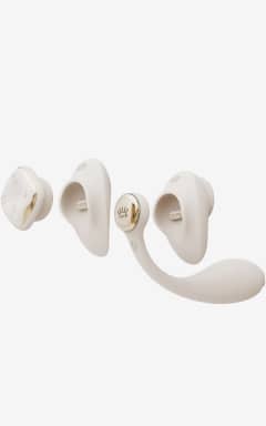 All Zalo - Deya Wearable Panty Vibrator - White - Hands-free clitoral suction plus deep internal vibration for toe-curling, blended bliss. Customise every pulse in-app with sleek, magnetic swap-on attachments.