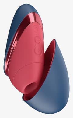 All Womanizer - Next Liberty - Blue & Red - Deep, touch-free air pulses tease exactly where you want it, with adjustable depth and intensity. Pocket-ready, whisper-quiet, and waterproof with a travel lock for discreet getaways.