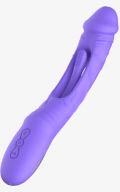 Dildos Good Vibes Only - Flax Vibrating Dildo with G-Spot Stimulator - Curved shaft hits the G-spot just right, with 7 modes that build from tease to wow. Rechargeable, body-safe silicone and splash-proof for clean, carefree play.