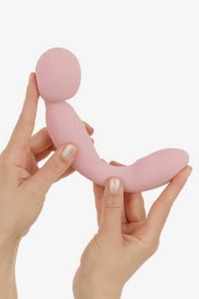 All Good Vibes Only - Double-Sided Wand Vibrator - Soft Silicone - Pink - Two ends, two moods - broad teasing or a focused point for toe-curling bliss. Quiet, splashproof, body-safe silicone, ready whenever you are.