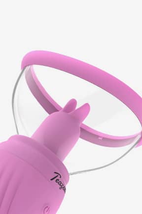 All Teazers - Suction Cup with Clitoris Vibrator - Seal in silky suction with 6 intensity levels for a slow build and a toe-curling finish. USB-rechargeable, body-safe silicone with 10 bunny-ear vibrations you control.