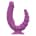 Teazers - Double Vibrator with Suction Cup and Remote - Purple