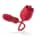 Teazers – Rose Thrusting Dildo Vibrator – Red