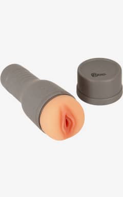 Pocket Pussy V-Stroker Melissa - Slip into this Pocket Pussy for stretchy, textured pleasure that hugs you just right. Clean it fast, cap it tight, then stash it away for discreet, quiet fun.