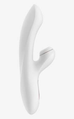All Satisfyer Pro G-Spot Rabbit - Touch-free Air Pulse teases your clit while the curved shaft hits your G-spot just right.  
Whisper-quiet, waterproof silicone with dual motors, travel lock, and easy USB charging.
