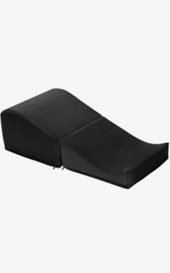 All Liberator - Flip Ramp - Flips from discreet ottoman to full-length ramp for instant, comfy lift and deeper angles.  
Supports up to 600 lb, with a moisture liner and machine-wash cover for easy cleanup.