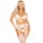 Leg Avenue - Bra Top, String and Garter Belt Stockings White