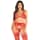 Leg Avenue - Bra Top, String and Garter Belt Stockings Red