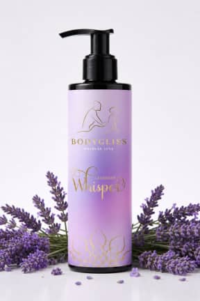All BodyGliss - Lavender Whisper Massage Lube - 150 ml - Silky, long-lasting glide that stays put—perfect for massage that turns into lasting lubrication.  
Lavender-scented, non-sticky silicone comfort that’s vegan-friendly and latex-condom compatible.