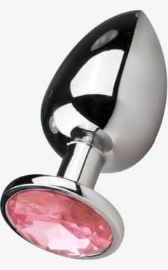 All EasyToys Anal - Metal Butt Plug Silver/Pink - L - Weighty aluminium Buttplug with a silky finish for fuller, more satisfying pressure. Fast-cooling or warming play, plus a flared base for confident, secure wear.