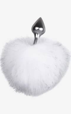 All EasyToys Fetish - Bunny Tail Plug No. 1 - Silver/White - Cool, weighty Buttplug in smooth aluminium for firm, chill-or-warm sensations on demand.  
Finished with a fluffy bunny tail and a tapered tip for comfy, playful, beginner-friendly wear.