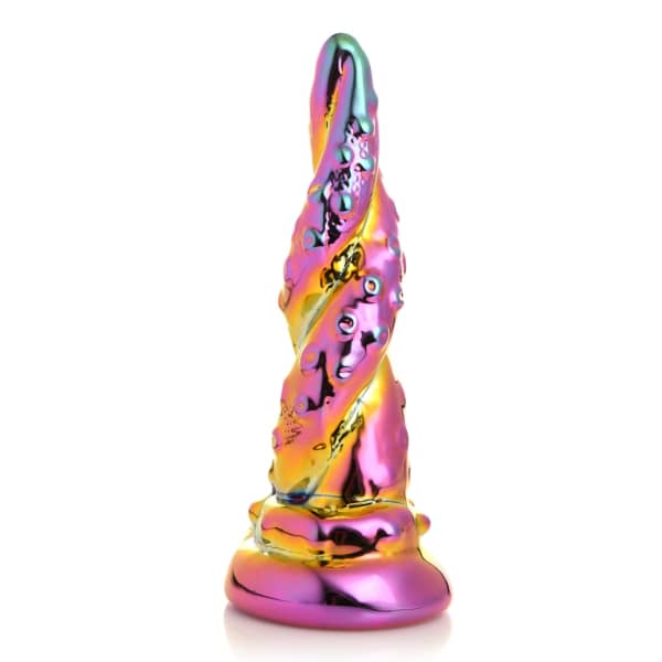 Creature Cocks - Enchanting Rainbow Glass Dildo - Yellow & Pink