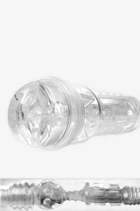 Pocket Pussy Fleshlight Ice Crystal Butt - Experience mind-blowing realism and watch every detail with this transparent Anal Fleshlight. SuperSkin material and varied textures deliver intense, lifelike sensations.