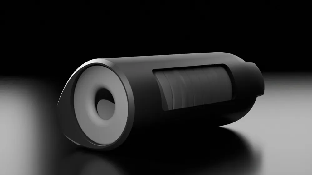 Suck-O-Mat 3 sleeve in its silicone cover